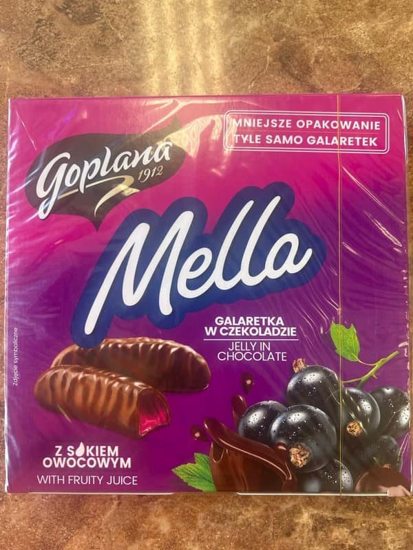 Goplana Mella Blackcurrant Jelly In Chocolate