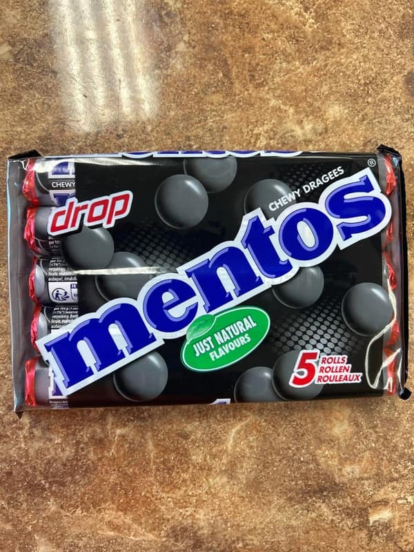 Mentos Licorice 5 Pack