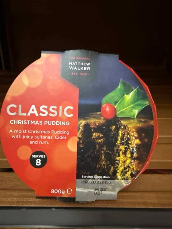 Matthew Walker 800g classic Christmas pudding