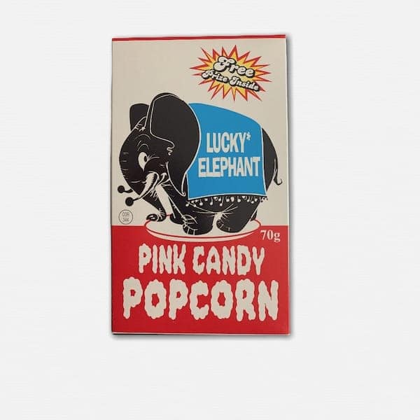 Lucky Elephant Pink Popcorn