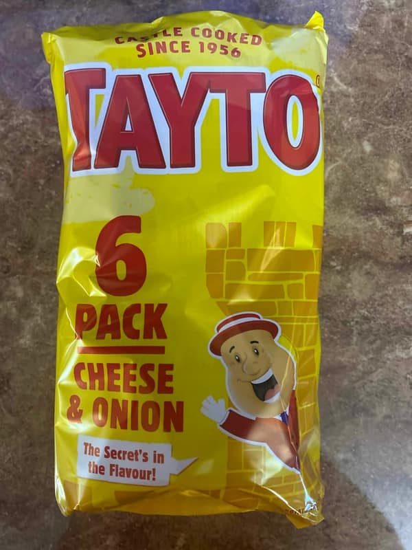 Tayto 6pack cheese and onion