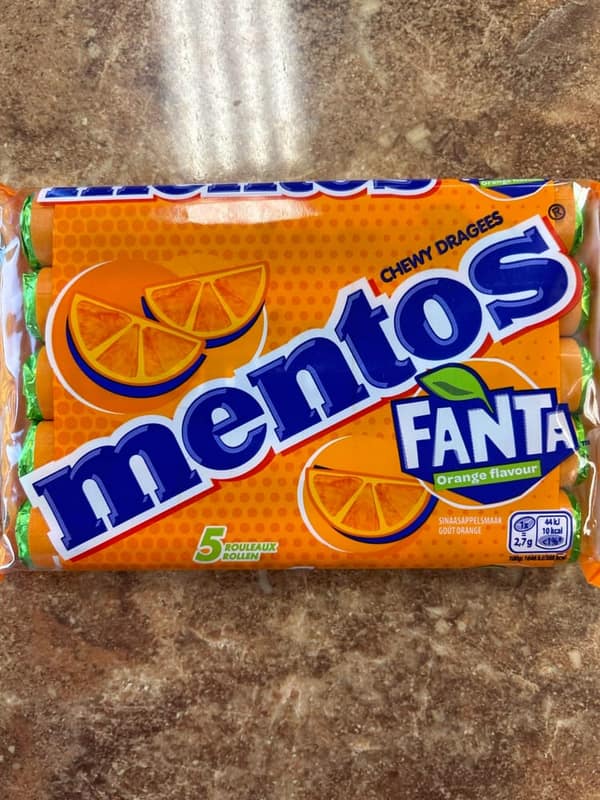 Mentos 5 Pack Fanta Orange
