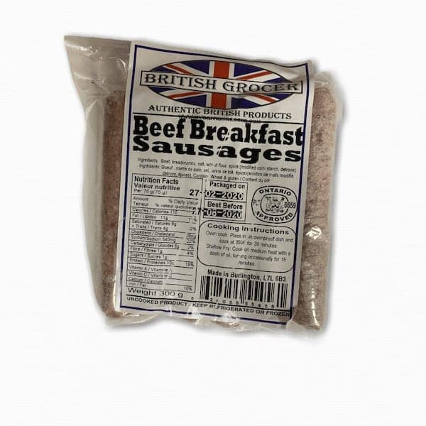 British Grocer Beef Breakfast Sausages