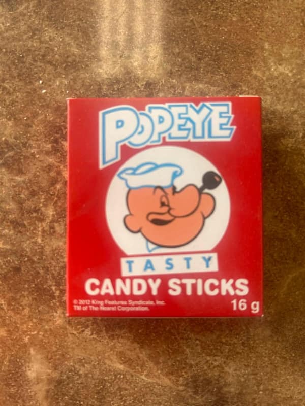 Popeye candy sticks
