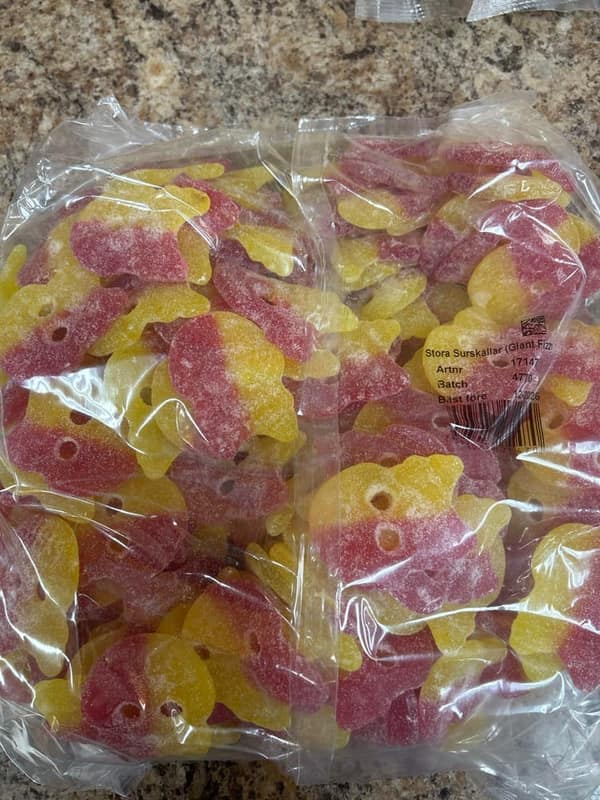 Bubs Godis Big Sour Skulls 3200g Bag