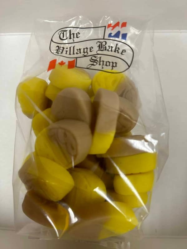 Bubs Swedish banana toffee ovals 200g