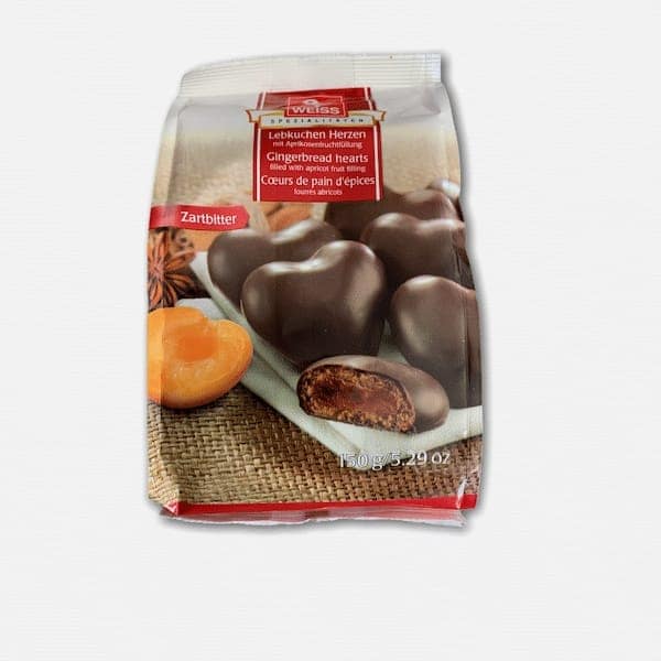 Gingerbread Hearts with Apricot Fruit Filling