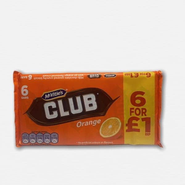 Mcvities Orange Club 7-Pack
