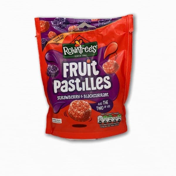 Rowntrees Fruit Pastilles Strawberry & Blackcurrant Bag