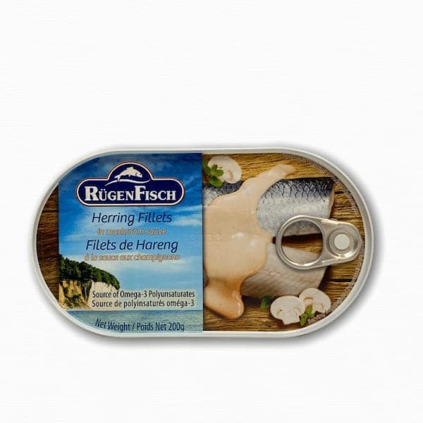 Rugenfisch Herring Fillets In Mushroom Sauce