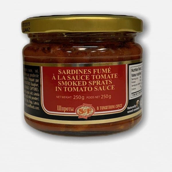 Riga Gold Smoked Sprats In Tomato Sauce