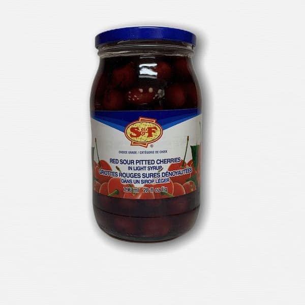 S&F Red Sour Pitted Cherries In Light Syrup