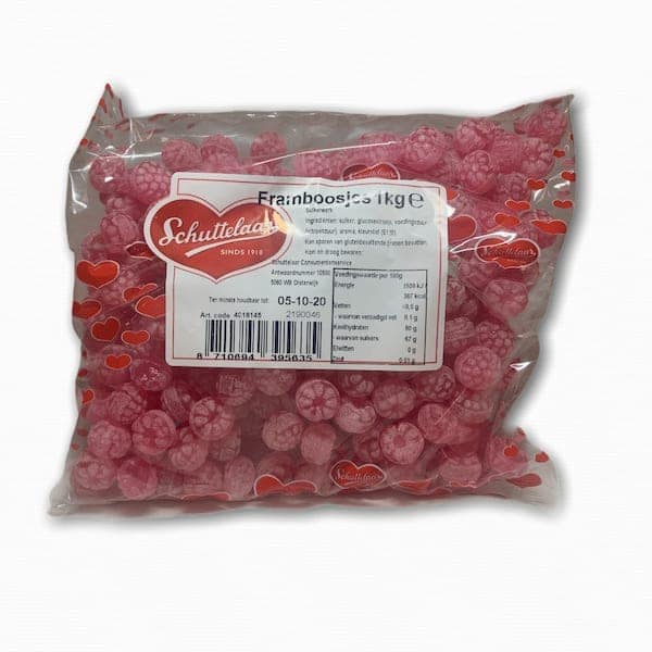 Schuttelaar Raspberry Candies 1Kg